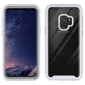 For Samsung Galaxy S9 Starry Sky Solid Color Series Shockproof PC + TPU Protective Case(White) (OEM)