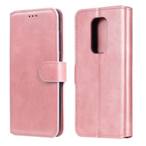 For Motorola Moto G9 Play Classic Calf Texture PU + TPU Horizontal Flip Leather Case, with Holder & Card Slots & Wallet(Rose Gold) (OEM)