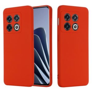 For OnePlus 10 Pro Pure Color Liquid Silicone Shockproof Phone Case(Red) (OEM)