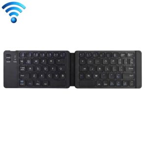 K018 USB Charging Foldable 67 Keys Bluetooth Wireless Keyboard (Black) (OEM)