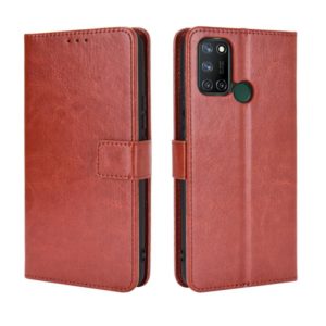 For OPPO Realme C17 / Realme 7i Retro Crazy Horse Texture Horizontal Flip Leather Case with Holder & Card Slots & Photo Frame(Brown) (OEM)