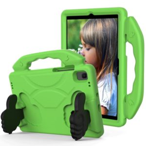 For Samsung Galaxy Tab A7 10.4(2020)T500/T505 EVA Material Children Flat Anti Falling Cover Protective Shell With Thumb Bracket(Green) (OEM)