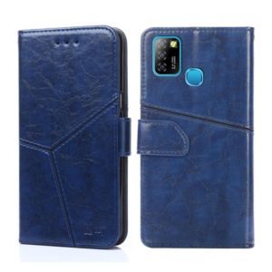 For Infinix Hot 10 Lite / Smart 5 X657 Geometric Stitching Horizontal Flip Leather Phone Case(Blue) (OEM)