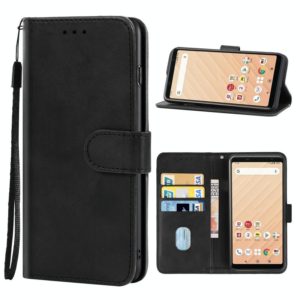 Leather Phone Case For Fujitsu Arrows Be4 F-41A(Black) (OEM)