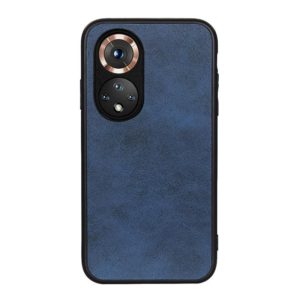 For Honor 50 Accurate Hole Two-color Calf Texture Shockproof Case(Blue) (OEM)