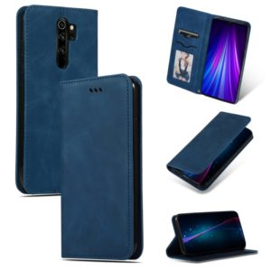 For Xiaomi Redmi Note8 Pro Retro Skin Feel Business Magnetic Horizontal Flip Leather Case(Navy Blue) (OEM)