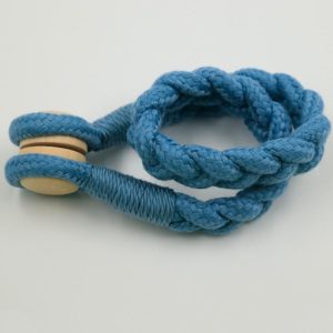1 Pair Magnetic Buckle Twist Tie For Curtains(Grey Blue) (OEM)