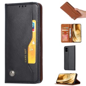 For Galaxy S10 Lite Knead Skin Texture Horizontal Flip Leather Case with Photo Frame & Holder & Card Slots & Wallet(Black) (OEM)