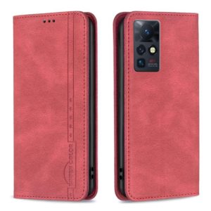 For Infinix Zero X / X Pro Magnetic RFID Blocking Anti-Theft Leather Phone Case(Red) (OEM)