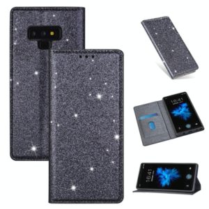 For Samsung Galaxy Note 9 Ultrathin Glitter Magnetic Horizontal Flip Leather Case with Holder & Card Slots(Gray) (OEM)