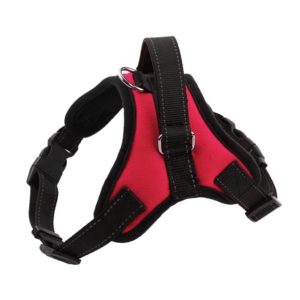 K9 Dog Adjustable Chest Strap, Size: XL(Rose Red) (OEM)