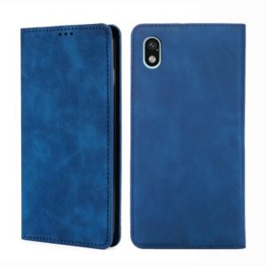 For Sony Xperia Ace III Skin Feel Magnetic Horizontal Flip Leather Phone Case(Blue) (OEM)