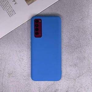 For Huawei Nova 7 Shockproof Frosted TPU Protective Case(Light Blue) (OEM)