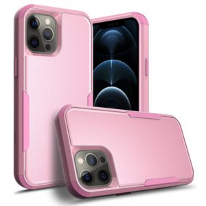 For iPhone 12 / 12 Pro TPU + PC Shockproof Protective Case(Pink) (OEM)