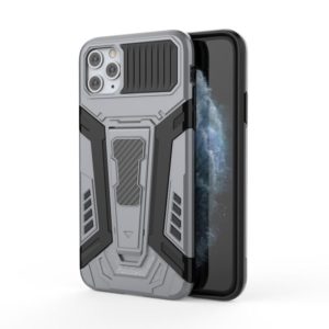 For iPhone 11 Pro Max War Chariot Series Armor All-inclusive Shockproof PC + TPU Protective Case with Invisible Holder For iPhone 11 Pro(Grey) (OEM)