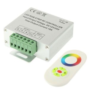 RGB LED Controller with RF Touch Remote Controller for LED Strip Light, DC 12-24V (OEM)