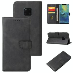 For Huawei Mate 20 Pro Calf Texture Buckle Horizontal Flip Leather Case with Holder & Card Slots & Wallet(Black) (OEM)