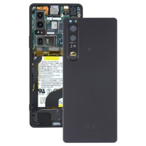Original Battery Back Cover with Camera Lens for Sony Xperia 1 III(Black) (OEM)