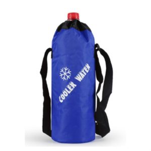 Oxford Cloth Cylindrical Ice Pack Portable Folding Drink Ice Pack Lunch Bag, Style:Drawstring / Blue (OEM)