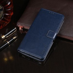For Xiaomi Redmi 10X Pro 5G idewei Crazy Horse Texture Horizontal Flip Leather Case with Holder & Card Slots & Wallet(Dark Blue) (idewei) (OEM)