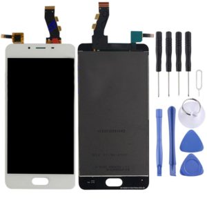 TFT LCD Screen for Meizu U10 Digitizer Full Assembly with Frame(White) (OEM)