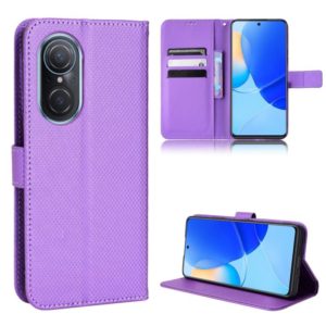 For Honor 50 SE / Huawei nova 9 SE Diamond Texture Leather Phone Case(Purple) (OEM)