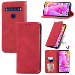 For TCL 10L Retro Skin Feel Magnetic Horizontal Flip Leather Phone Case(Red) (OEM)