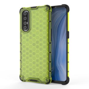 For OPPO Reno 3 Pro Shockproof Honeycomb PC + TPU Case(Green) (OEM)