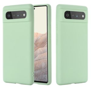 For Google Pixel 6 Pure Color Liquid Silicone Shockproof Full Coverage Case(Green) (OEM)