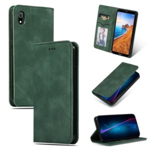Retro Skin Feel Business Magnetic Horizontal Flip Leather Case for Xiaomi Redmi 7A(Army Green) (OEM)