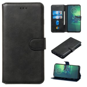 For Motorola Moto G8 Plus Classic Calf Texture Horizontal Flip PU Leather Case, with Holder & Card Slots & Wallet(Black) (OEM)
