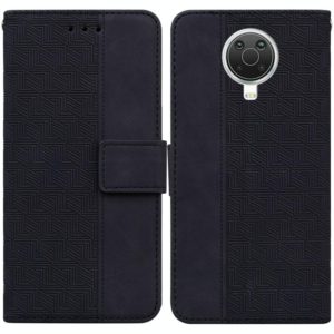 For Nokia G10 / G20 Geometric Embossed Leather Phone Case(Black) (OEM)