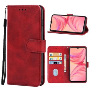 Leather Phone Case For Infinix Hot 10T / Hot 10s / Hot 10s NFC(Red) (OEM)