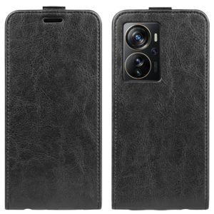 For ZTE Axon 40 Pro R64 Texture Vertical Flip Leather Phone Case(Black) (OEM)