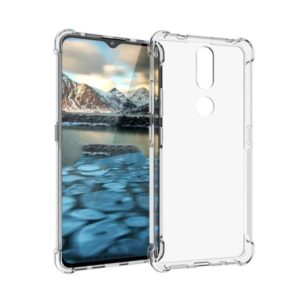 For Nokia 2.4 Shockproof Non-slip Thickening TPU Phone Case(Transparent) (OEM)