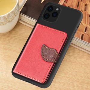 For iPhone 11 Pro Litchi Pattern Card Bag Wallet Bracket + TPU Phone Casewith Card Slot Wallet Bracket Function(Red) (OEM)