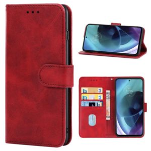 Leather Phone Case For Motorola Moto G71(Red) (OEM)