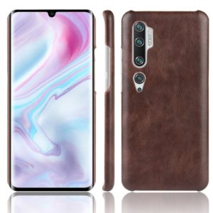For Xiaomi Mi Note 10/ Note10 Pro/CC9 Pro Shockproof Litchi Texture PC + PU Case(Brown) (OEM)