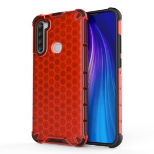 For Xiaomi Redmi Note 8T Shockproof Honeycomb PC + TPU Case(Red) (OEM)
