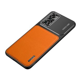 For Honor 30 Frosted Metal + Leather Texture Protective Case (Orange) (OEM)
