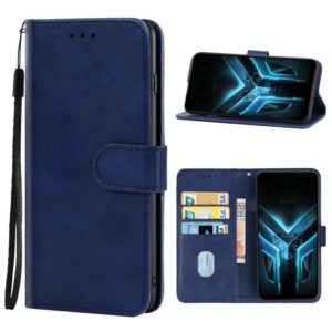 Leather Phone Case For Asus ROG Phone 3 ZS661KL(Blue) (OEM)