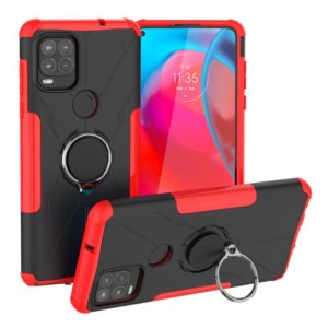 For Motorola Moto G Stylus 5G Armor Bear Shockproof PC + TPU Protective Case with Ring Holder(Red) (OEM)
