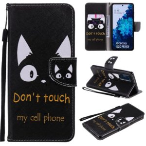 For Samsung Galaxy S20 FE Painting Horizontal Flip Leather Case with Holder & Card Slot & Lanyard(Cat Ears) (OEM)
