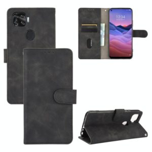 For ZTE A1 ZTG01 Solid Color Skin Feel Magnetic Buckle Horizontal Flip Calf Texture PU Leather Case with Holder & Card Slots & Wallet(Black) (OEM)