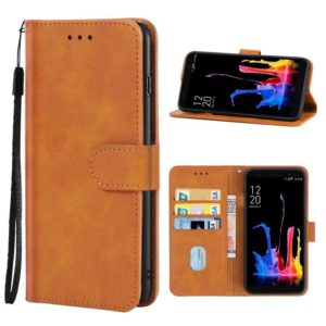 Leather Phone Case For Asus Zenfone Lite L1 ZA551KL(Brown) (OEM)