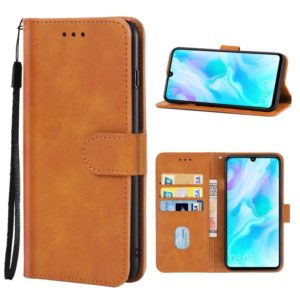 For Huawei P30 Lite Leather Phone Case(Brown) (OEM)