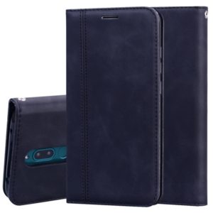 For Xiaomi Redmi 8 Frosted Business Magnetic Horizontal Flip PU Leather Case with Holder & Card Slot & Lanyard(Black) (OEM)
