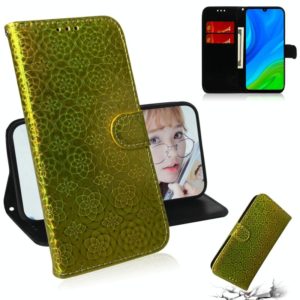 For Huawei P smart 2020 Solid Color Colorful Magnetic Buckle Horizontal Flip PU Leather Case with Holder & Card Slots & Wallet & Lanyard(Gold) (OEM)