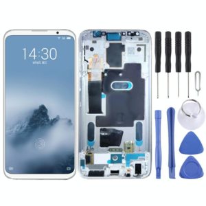 Original LCD Screen for Meizu 16 / 16th / M882H / M882Q Digitizer Full Assembly with Frame(White) (OEM)