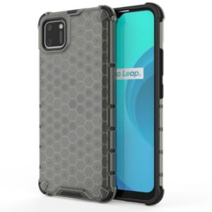 For OPPO Realme C15 Shockproof Honeycomb PC + TPU Case(Grey) (OEM)